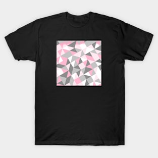 Demigirl Pride Tilted Geometric Shapes Collage T-Shirt